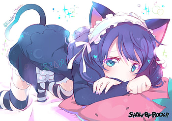 Cyan, Anime, Hijirikawa, Cute, Girl, Cat Girl, Nekomimi, MOE, Show By Rock HD wallpaper