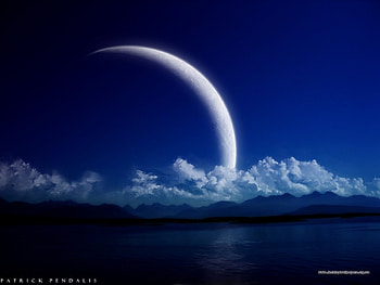 Landscape, Art, Planets, Sea HD wallpaper