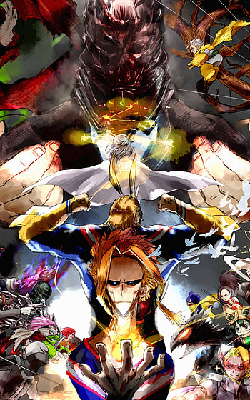 One for All and All for One, Anime, My Hero Academia HD phone wallpaper