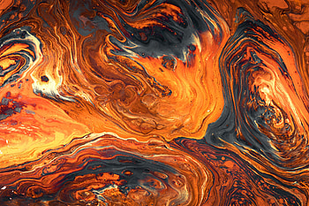 Orange, acrylic paint, artwork, texture HD wallpaper