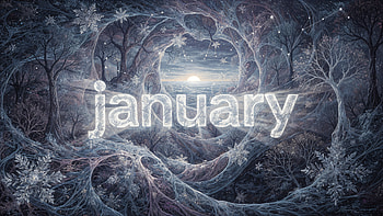 January, Winter, Frost, Forest, Moon HD wallpaper