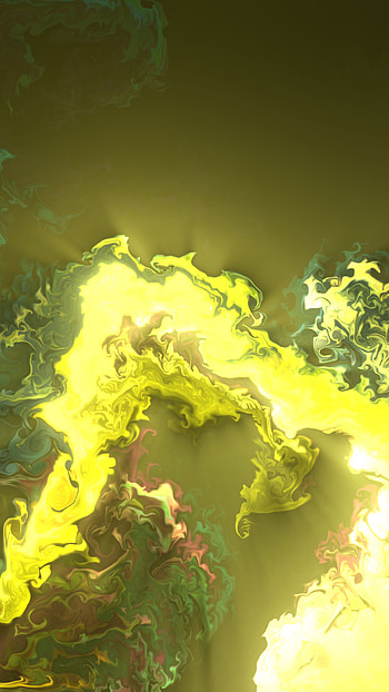 Yellow Acryllic Pour, light, yellow, dark, black, Abstract, abstract black HD phone wallpaper