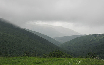 Nature, Mountains, Fog, Hills, Despondency, Slopes HD wallpaper