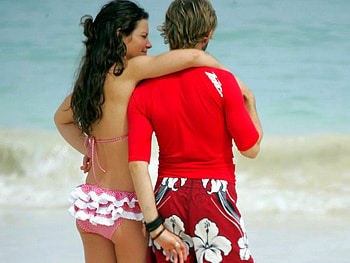 Love on Beach, cool HD wallpaper