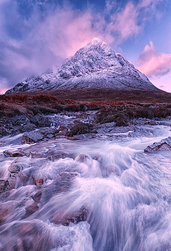 Landscape, Nature, Rivers, Mountain, Vertex, Top, Flow, Scotland HD phone wallpaper
