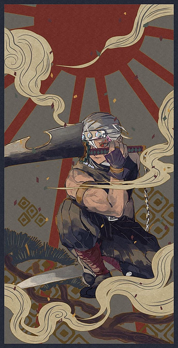 Tengen Uzui, demonslayer, hashira, anime HD phone wallpaper