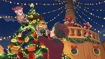 Merry Christmas!, Anime, One Piece, Buggy (One Piece), Shanks (One Piece) HD wallpaper