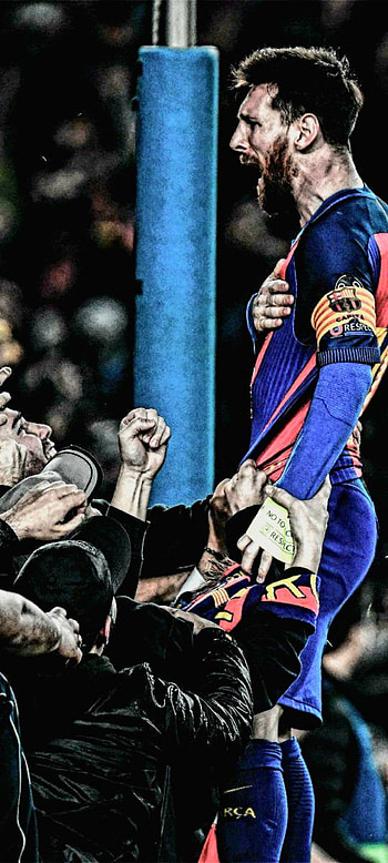 Messi w fans, psg, barcelona, icon, football, comeback HD phone wallpaper