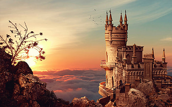 Swallows Nest Castle Crimea, crimea, castle, wallows nest, sunrise HD wallpaper