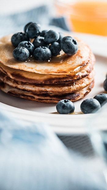 Pancake blueberries fruits, Food , Fruit recipes, Fluffy pancakes HD phone wallpaper