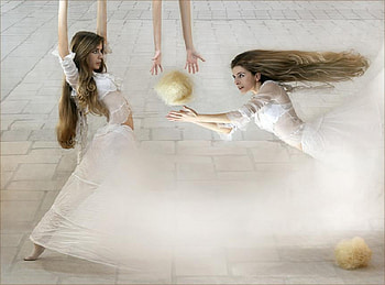 The sisters, sexy, abstract, graphy, girl, , surreal, lovely, nice HD wallpaper