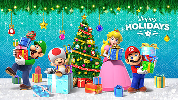 Super Mario Holiday Magic | Festive Celebration, Super Mario HD wallpaper