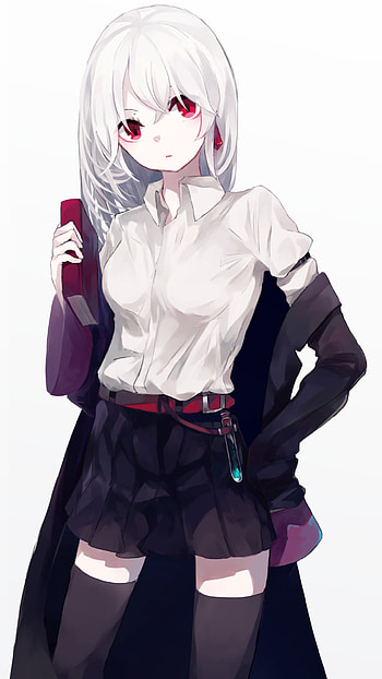 Crimson Gaze — Original Anime , Anime, Original HD phone wallpaper