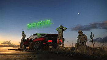 Storm Troopers In Trouble, stormtrooper, star-wars, movies, artist, artwork, digital-art HD wallpaper