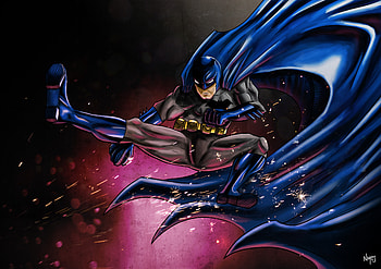 The Dark Knight Artworks, batman, superheroes, digital-art, artwork, behance HD wallpaper
