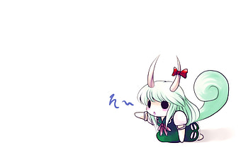Cute Chibi, chibi, awe, green, touhou, cute HD wallpaper