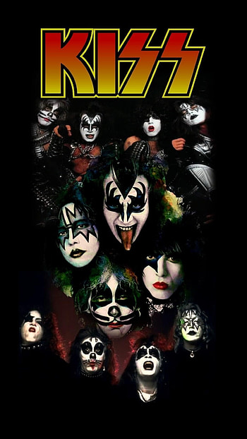 KISS Band, Rock and roll music, Artistic tribute, Creative artwork HD phone wallpaper