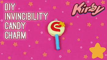 DIY Kirby Invincibility Candy: Cute Kirby Planet Robobot Inspired Polymer Clay Charm HD wallpaper