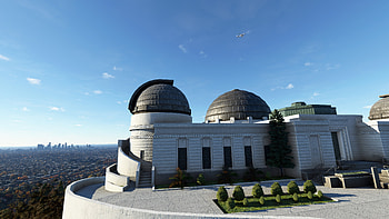 Griffith Observatory, Hollywood sign, Avsim forum, Avsim community HD wallpaper