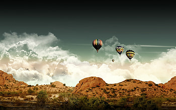 Air sports, Resultado de la busqueda, Hot air balloon views, nature HD wallpaper