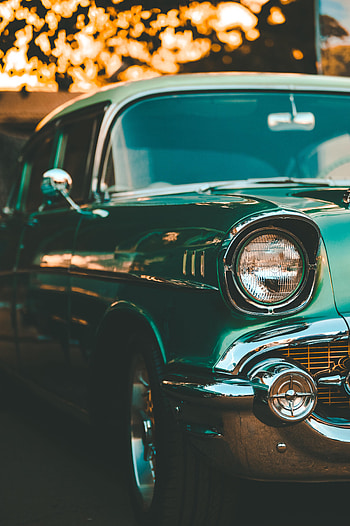 Cars, Car, Machine, Vintage, Retro, Headlight HD phone wallpaper