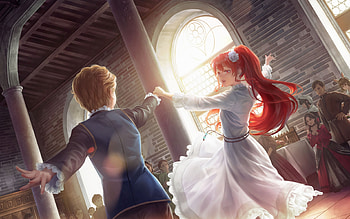 Dance, youth, anime, young man, girl, Mushoku Tensei-Jobless Reincarnation HD wallpaper