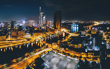Ho Chi Minh City, Captivating , Sparkling night views, Southern Vietnam beauty HD wallpaper