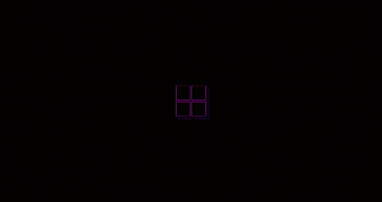 Glowing Purple Window Logo , microsoft, windows, logo, computer, dark, black HD wallpaper