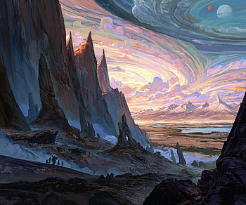fantasy, landscape, fantasy landscape HD wallpaper