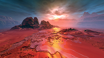 Landscape Illustration Conceptual Art, landscape, illustration, digital-art, artist, artwork, deviantart, nature HD wallpaper