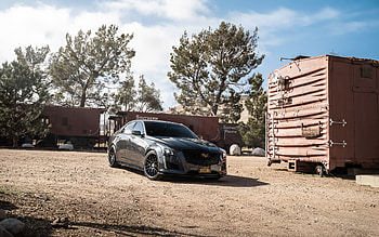 2022, Cadillac CTS-V, , front view, exterior, new black CTS-V, CTS-V tuning, american cars, Cadillac HD wallpaper