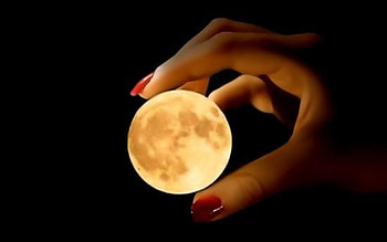 magic moon, abstract, graphy, moon, collages, cool HD wallpaper