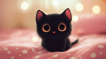 Cute Chococat : Black Cat Charm by Sanrio, sanrio, Chococat, Black Cat, cute HD wallpaper