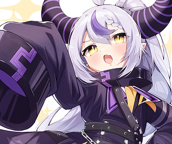 La+ Darknesss, hololive, La+ Darknesss (Virtual Youtuber), Anime, Virtual Youtuber HD wallpaper