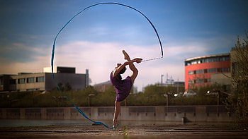 Elegant ballerina, Gymnastics , Graceful movements, Beautiful backgrounds HD wallpaper