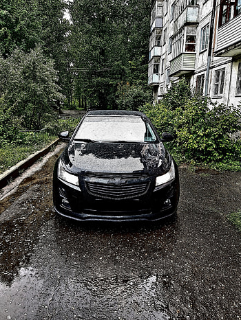 Chevrolet Cruze, автомобиль, спорткар, тюнинг авто, шевроле, Круз, чёрный, машина HD phone wallpaper