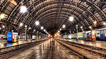 Subway, Cities, Night, City, Railway, r, Metro HD wallpaper