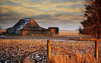 Winter, Nature, Grass, Sky, Building HD wallpaper