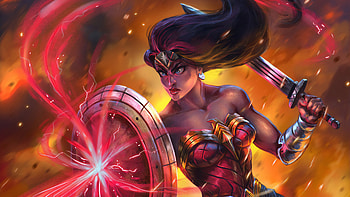 Wonder Woman About To Ready, wonder-woman, superheroes, artwork, digital-art, artstation HD wallpaper