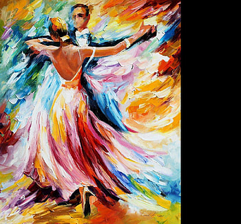 Leonid Afremov - Tango, dance, tango, art, man, woman, leonid afremov, music, painting, love, couple HD wallpaper