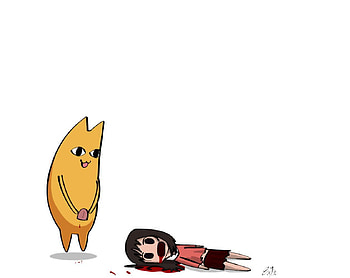 Mine..., girl, blood, cat thing, awesome HD wallpaper