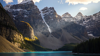 Moraine Lake, Scenery HD wallpaper