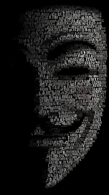 hacker, typography, technology, anonymous HD phone wallpaper
