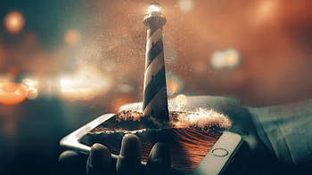 Lighthouse manipulation, lighthouse, manipulation, artist, artwork, digital-art, deviantart HD wallpaper