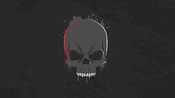 Skull Dark Minimalism , skull, dark, black, minimalism, minimalist, artist, artwork, digital-art HD wallpaper