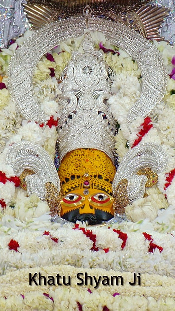 Khatu Shyam, White Floral, Background HD phone wallpaper