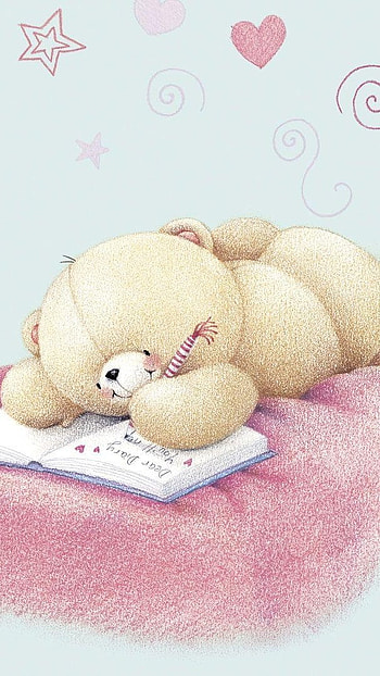 Cute Teddy Bear, Beautiful, Painting HD phone wallpaper