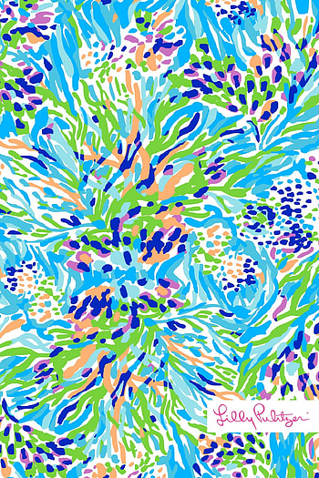 Lilly Pulitzer Sea Soiree Print HD phone wallpaper