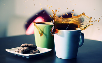 Coffee and cookies, Top backgrounds, Food HD wallpaper