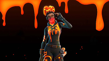 Volcanic Assassin Fortnite Skin Fortnite HD wallpaper